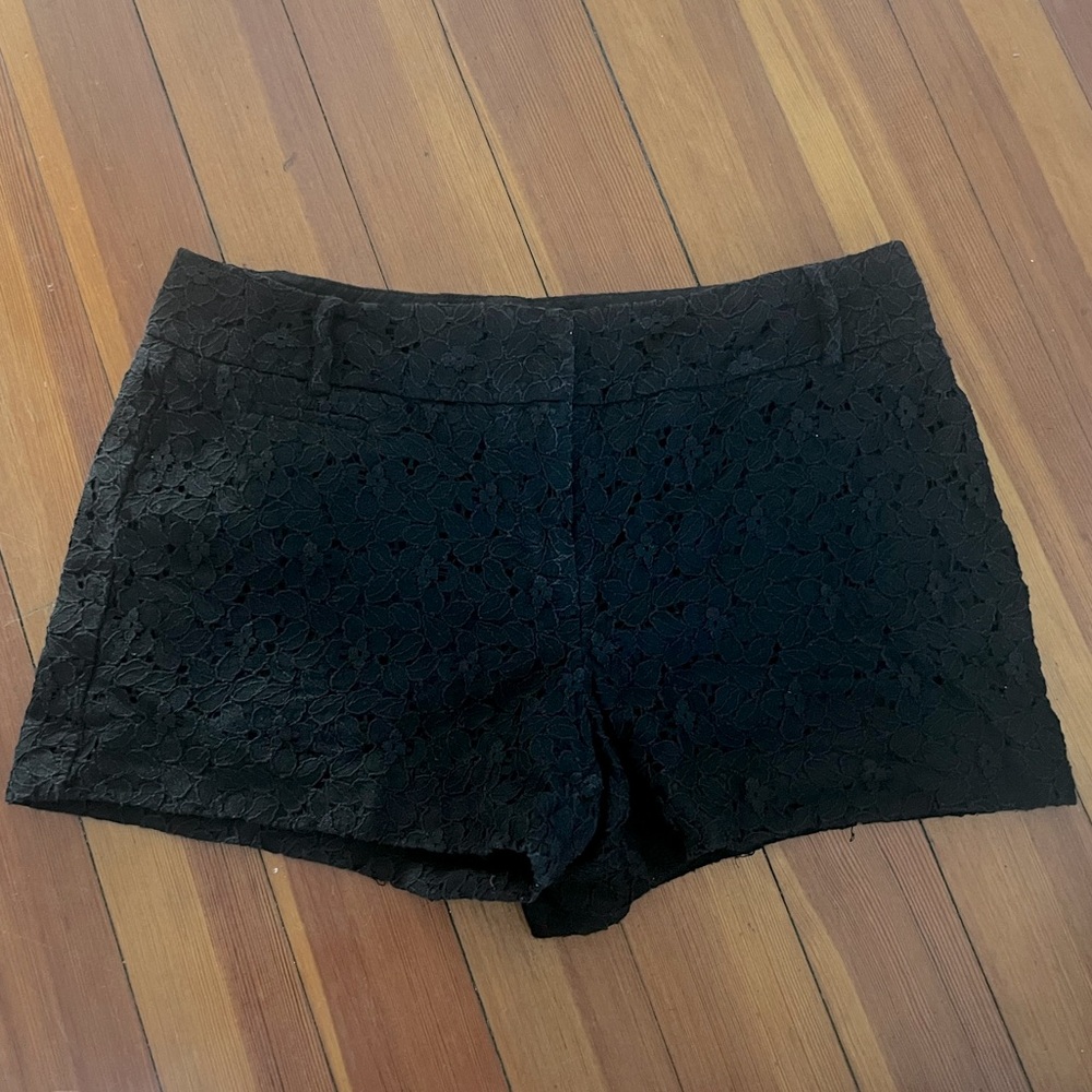 Black Lace Ann Taylor Loft Shorts